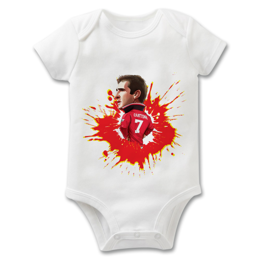 Cantona Splash The Football Artist Baby Grow