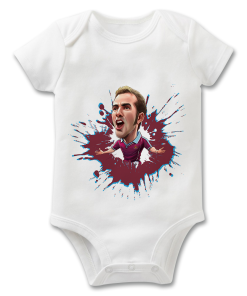 Paolo Di Canio Splash The Football Artist Baby Grow