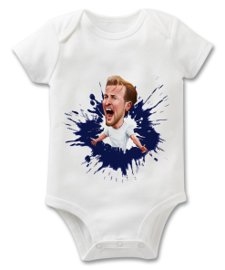 Harry Kane Splash The Football Artist Baby Grow
