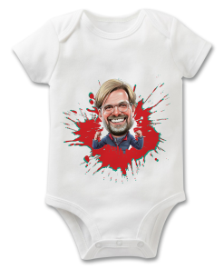 Klopp Splash The Football Artist Baby Grow
