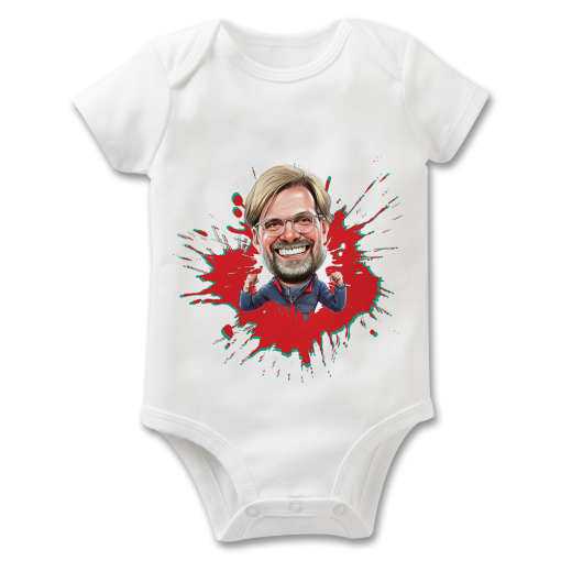 Klopp Splash The Football Artist Baby Grow