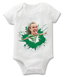 Henrik Larsson Splash The Football Artist Baby Grow