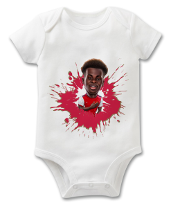 Saka Splash The Football Artist Baby Grow