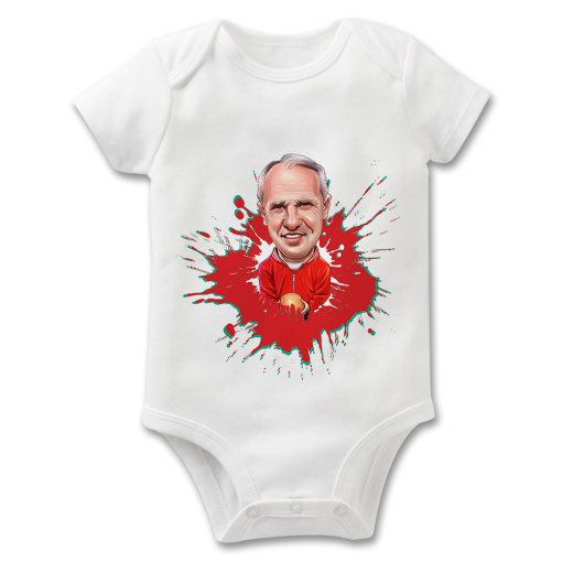 Shankly Splash The Football Artist Baby Grow