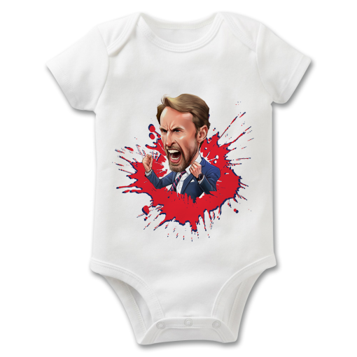 Southgate Splash The Football Artist Baby Grow