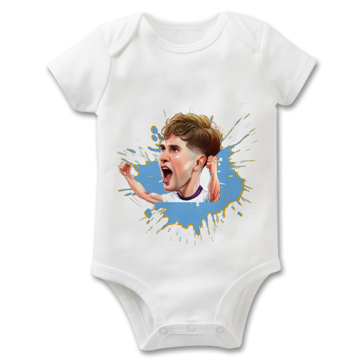 John Stones Splash The Football Artist Baby Grow