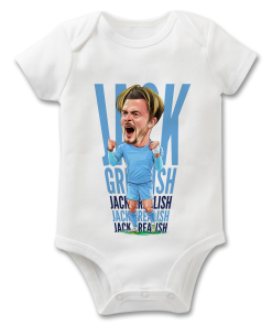 Grealish Text The Football Artist Baby Grow