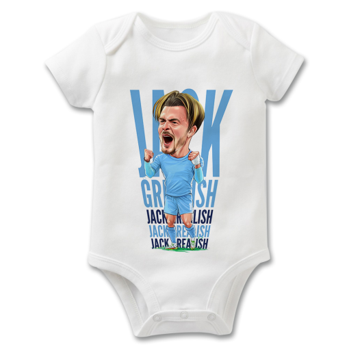 Grealish Text The Football Artist Baby Grow