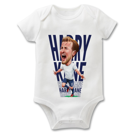 Harry Kane Text The Football Artist Baby Grow