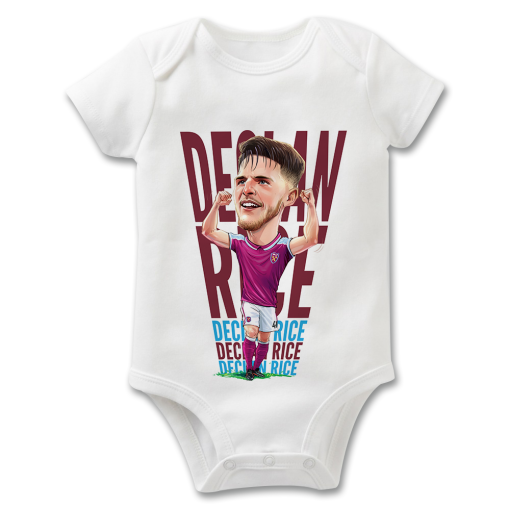 Declan Rice Text The Football Artist Baby Grow