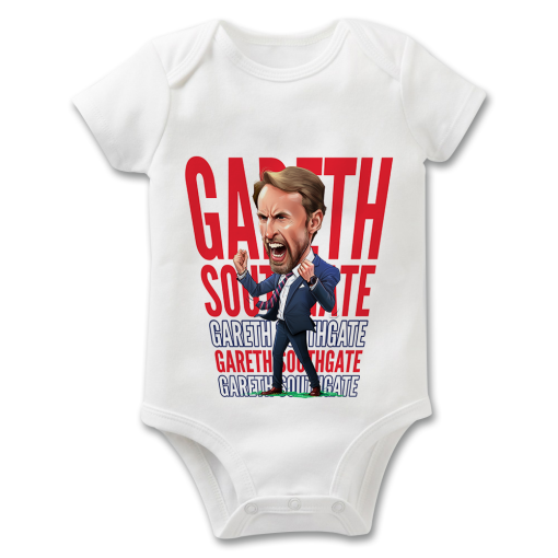 Southgate Text The Football Artist Baby Grow