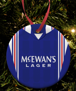 Rangers Retro Shirt 1996 Christmas Tree Decoration