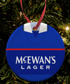 Rangers Retro Shirt 1998 Christmas Tree Decoration