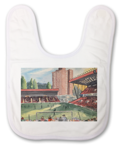 Charlton Stadium Water Colour Baby Bib Sam Edwards Artist