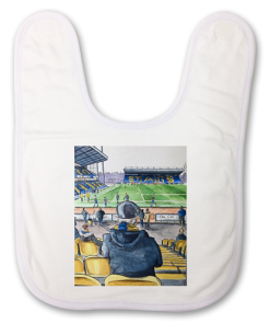Mansfield Town Stadium Water Colour Baby Bib Sam Edwards Artist