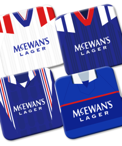 Rangers Retro Kit Coasters Full Set x4