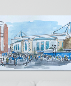 Chelsea Stadium Aluminium Wall Art Metal Sign By Sam Edwards Artist