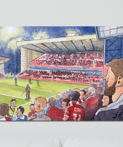 Nottingham Forest Stadium Aluminium Wall Art Metal Sign By Sam Edwards Artist