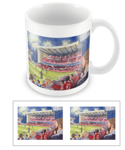 Nottingham Forest Stadium Water Colour Mug Cup By Sam Edwards Artist