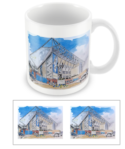 Leeds Utd Stadium Water Colour Mug Cup By Sam Edwards Artist