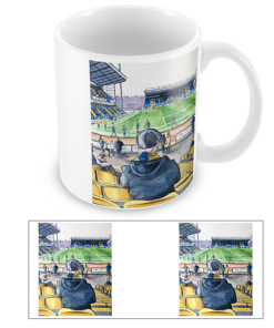 Mansfield Town Stadium Water Colour Mug Cup By Sam Edwards Artist
