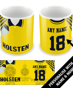 Spurs Personalised Retro Kit Away 1991 Mug