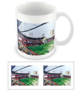 West Ham Utd Stadium Water Colour Mug Cup By Sam Edwards Artist