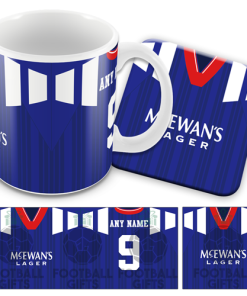 Rangers Retro Kit Mug and Coaster Set Home 1992