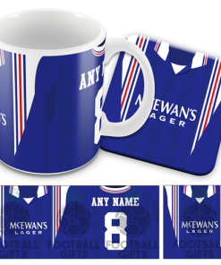 Rangers Retro Kit Mug and Coaster Set Home 1996