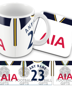 Spurs Home 2016 Retro Kit Mug and Coaster Set