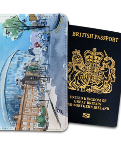 Tottenham Hotspur Stadium Water Colour Passport Holder By Sam Edwards Artist