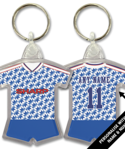 Man Utd Classic Kits Away 1992 Retro Shirt Keyring