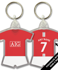 Man Utd Classic Kits Home 2008 Retro Shirt Keyring