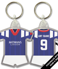 Rangers Home Classic Kits Home 1992 Retro Shirt Keyring