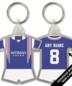Rangers Classic Kits Home 1996 Retro Shirt Keyring