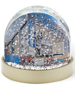 Leeds Utd Stadium Water Colour Snow Globe By Sam Edwards Artist