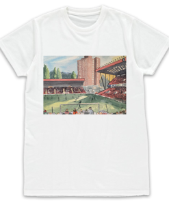Charlton Stadium Water Colour White T-Shirt By Sam Edwards Artist
