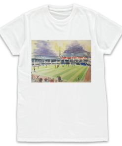 The Baseball Ground Water Colour White T-Shirt By Sam Edwards Artist