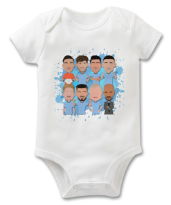 Man City Baby Grow Vector Heroes 2024-25