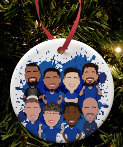 Chelsea 2025-26 Splash Christmas Tree Decoration Bauble Vector Heroes