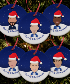 Brighton 2023-24 Christmas Tree Decoration Ceramic Bauble Pack Of 6