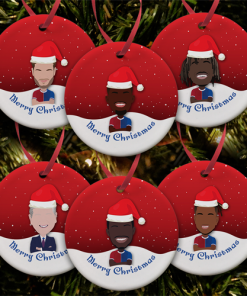 Crystal Palace 2023-24 Christmas Tree Decoration Ceramic Bauble Pack Of 6