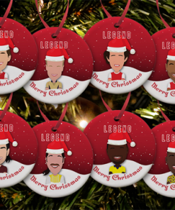Arsenal Legends Christmas Tree Decoration Ceramic Bauble Pack Of 8