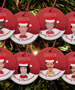Liverpool Legends Christmas Tree Decoration Ceramic Bauble Pack Of 8