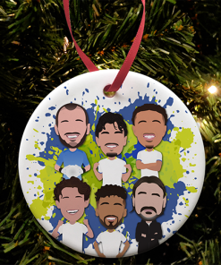 Leeds 2025-26 Splash Christmas Tree Decoration Bauble Vector Heroes