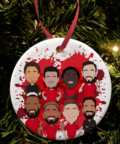 Man Utd 2025-26 Splash Christmas Tree Decoration Bauble Vector Heroes