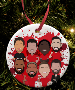 Man Utd 2026-27 Splash Christmas Tree Decoration Bauble Vector Heroes
