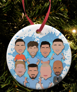 Man City 2024-25 Splash Christmas Tree Decoration