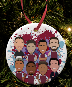 Aston Villa Players 2024-25 Splash Christmas Tree Decoration