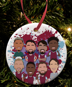 West Ham Utd Players Splash Christmas Tree Decoration 2024-25
